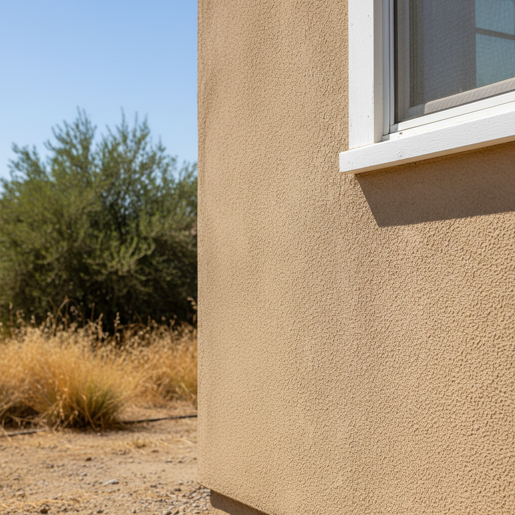 Completed stucco redashing work at a residential property in Fresno, CA