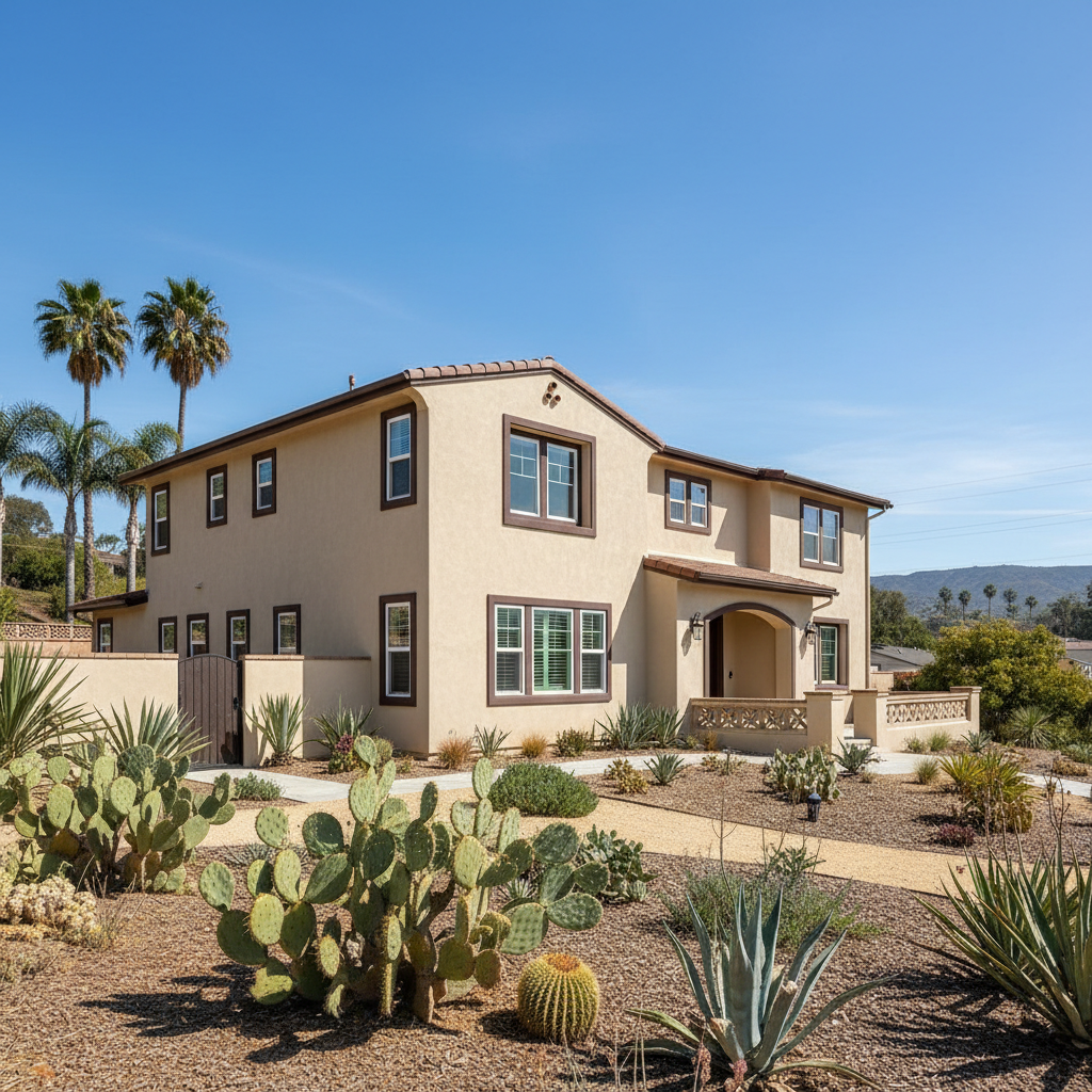 Completed commercial stucco work at a residential property in National City, CA