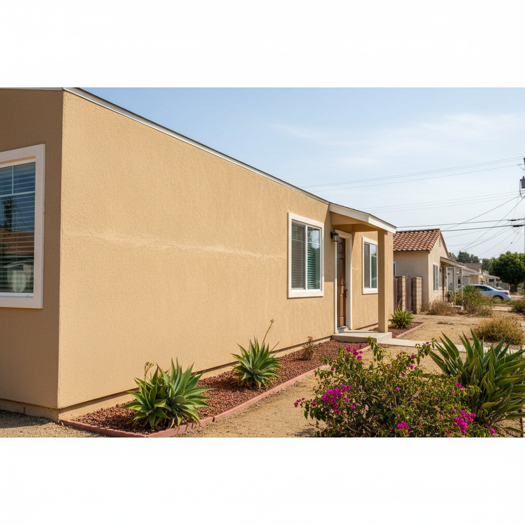 Completed eifs installation work at a residential property in National City, CA