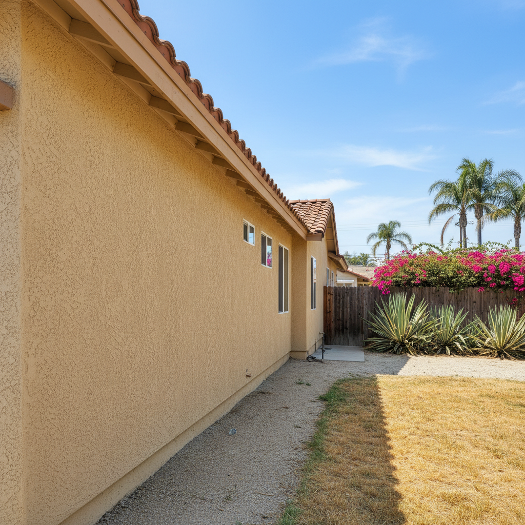 Completed residential stucco work at a residential property in National City, CA