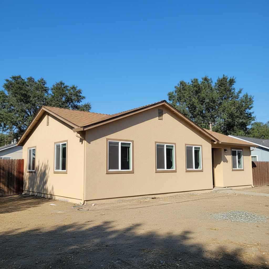 Completed eifs installation work at a residential property in Antioch, CA