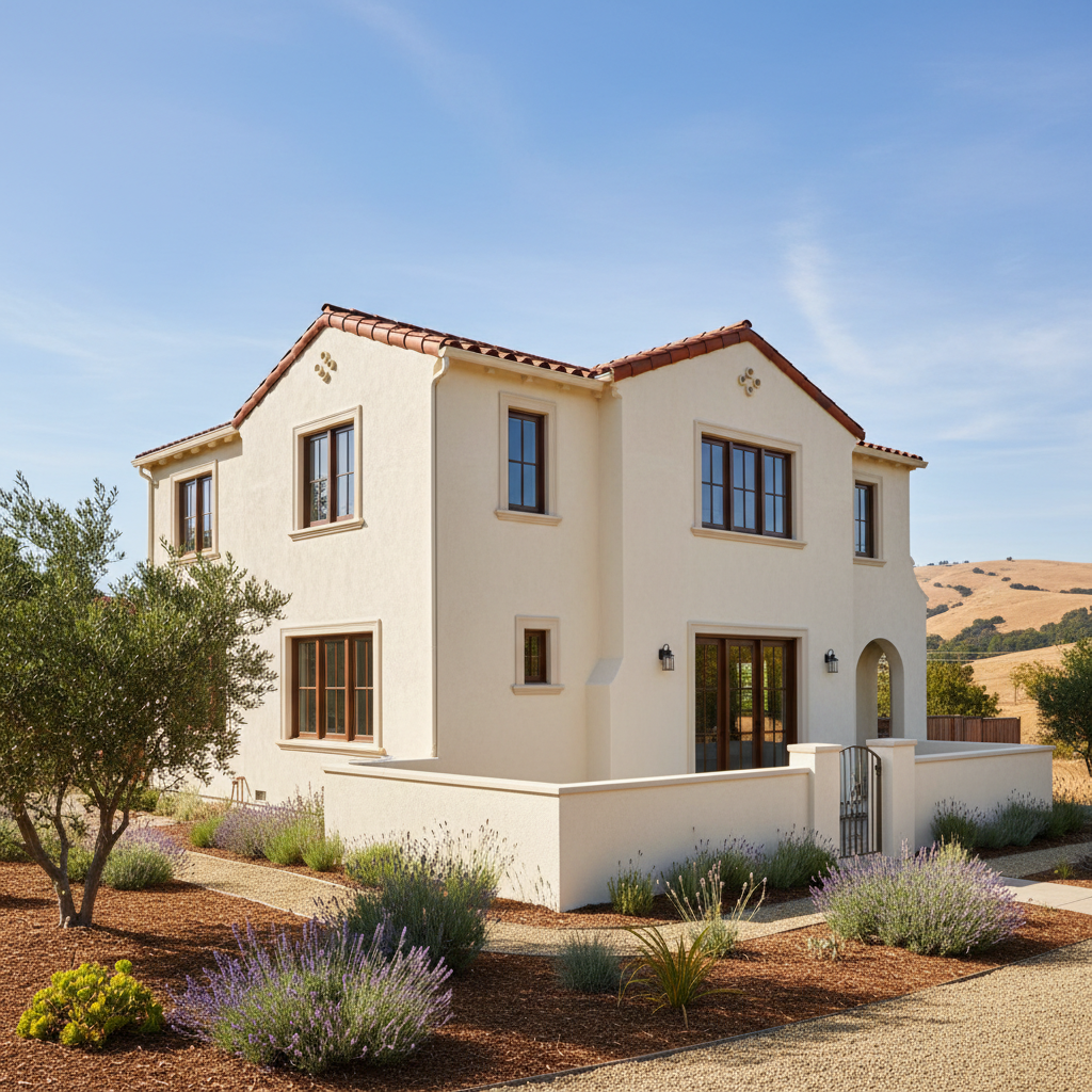 Completed commercial stucco work at a residential property in Santa Rosa, CA