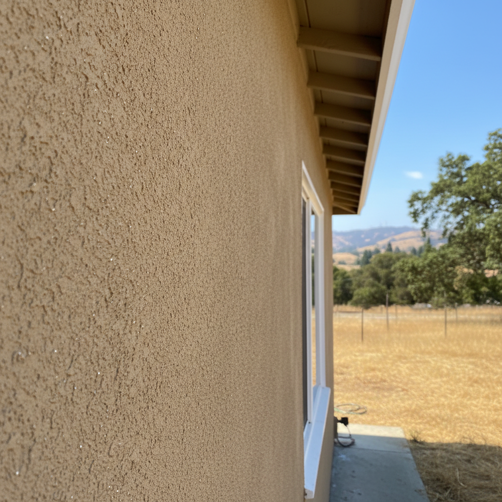 Completed stucco redashing work at a residential property in Castro Valley, CA