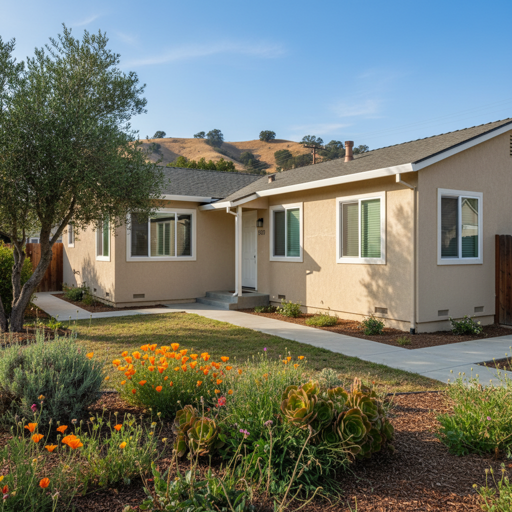 Completed eifs installation work at a residential property in Fremont, CA