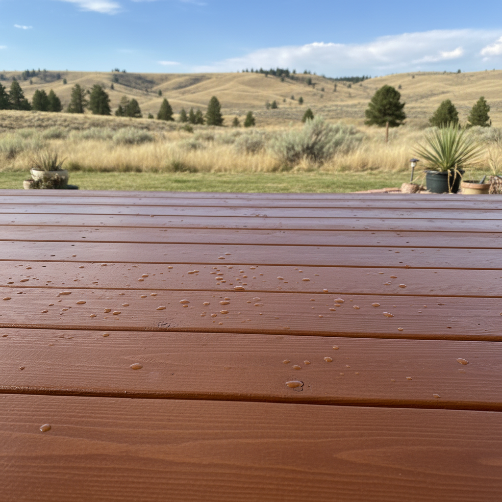 Completed deck painting & staining work at a residential property in Boise, ID