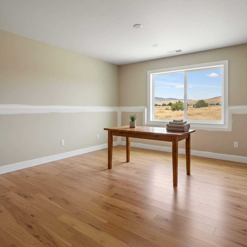Completed water damage remediation work at a residential property in Boise, ID