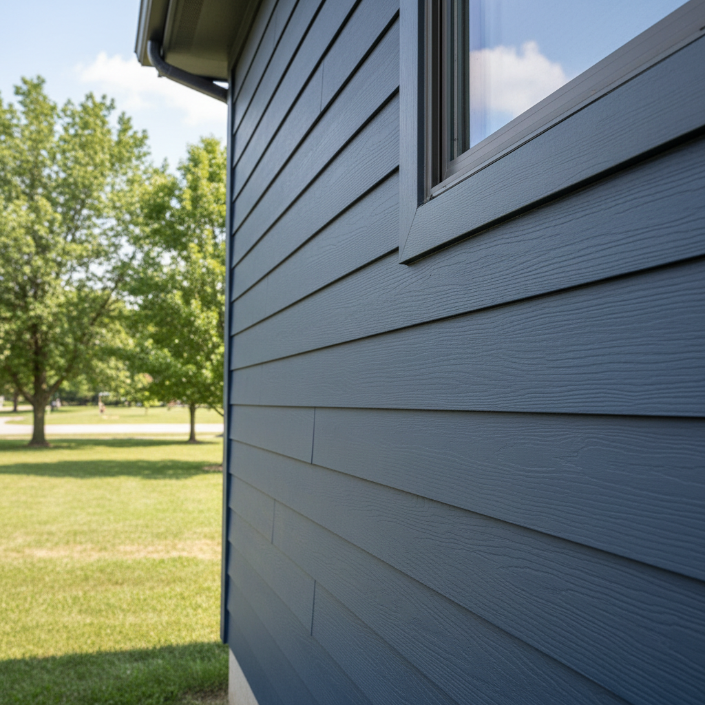 Completed siding installation work at a residential property in Junction City, KS