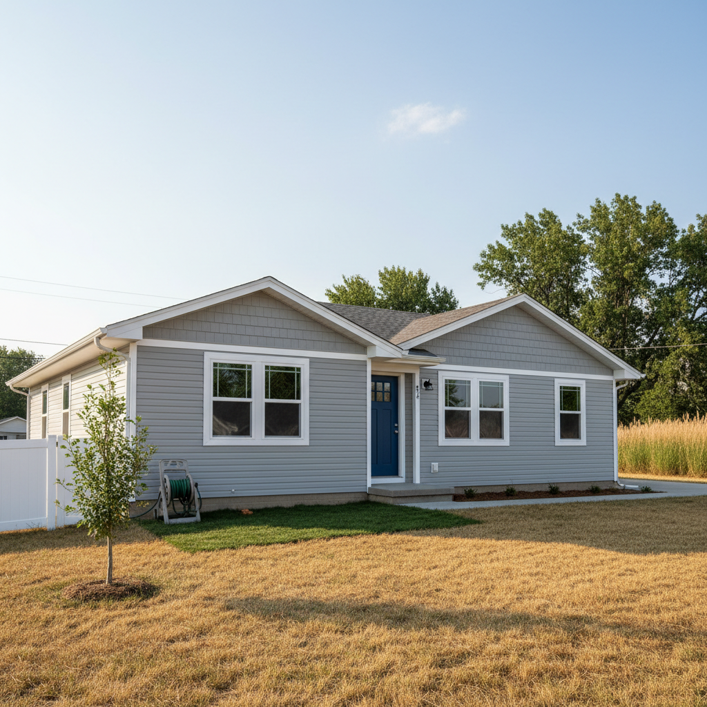 Completed siding removal work at a residential property in Salina, KS