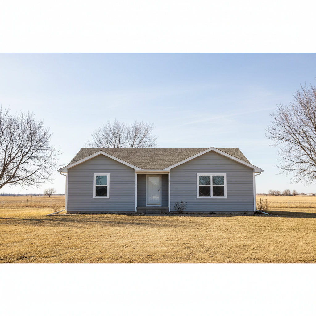 Completed siding removal work at a residential property in Garden City, KS