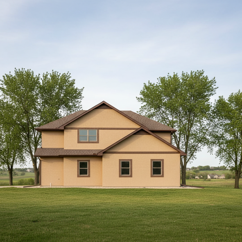 Completed eifs installation work at a residential property in Topeka, KS