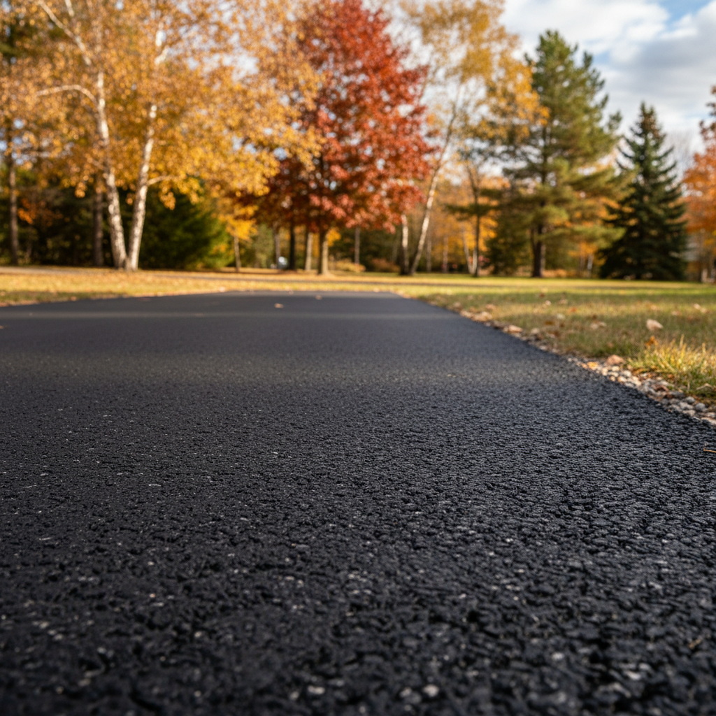 Completed asphalt milling work at a residential property in Duluth, MN