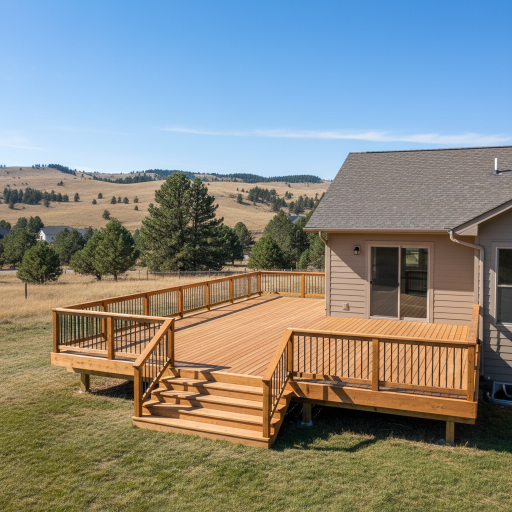 Completed deck repair work at a residential property in Billings, MT