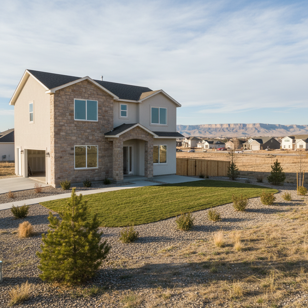Completed drywall texturing work at a residential property in Billings, MT