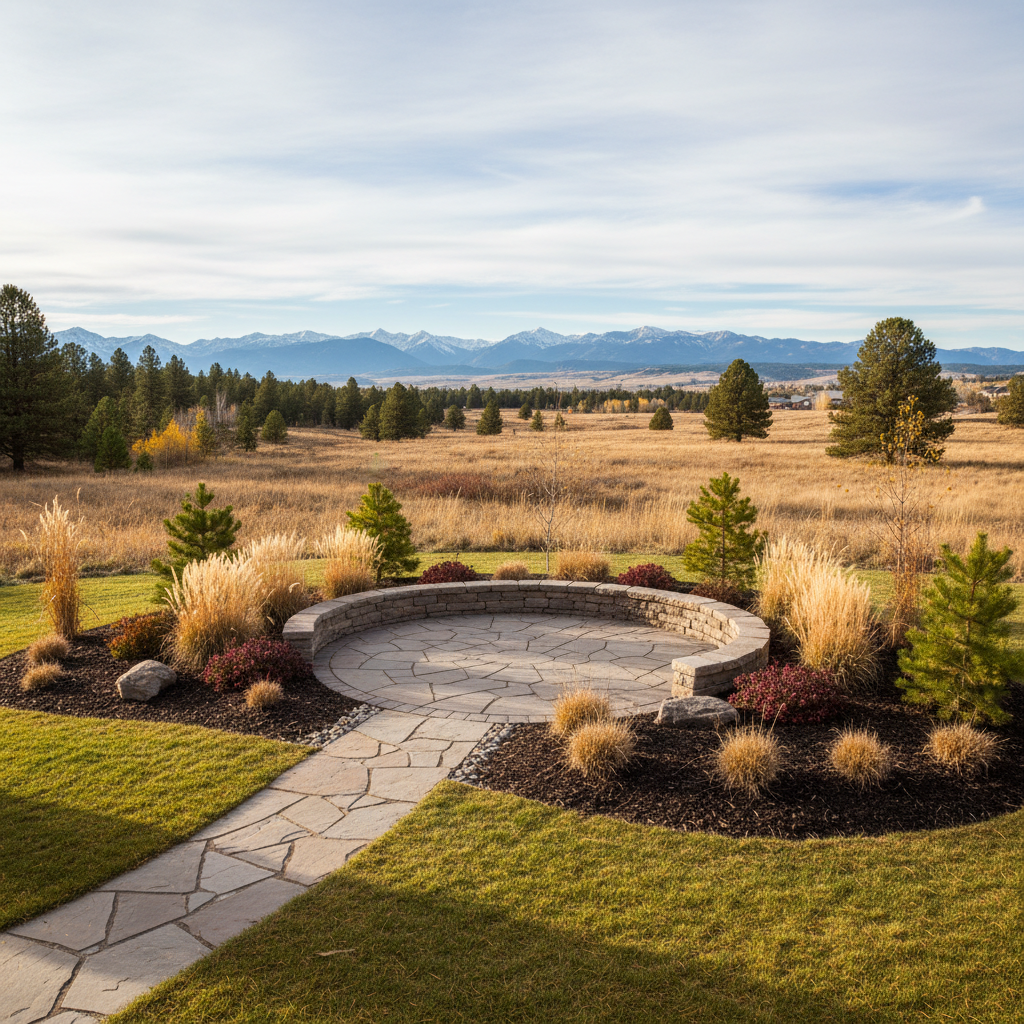 Completed landscape design work at a residential property in Missoula, MT