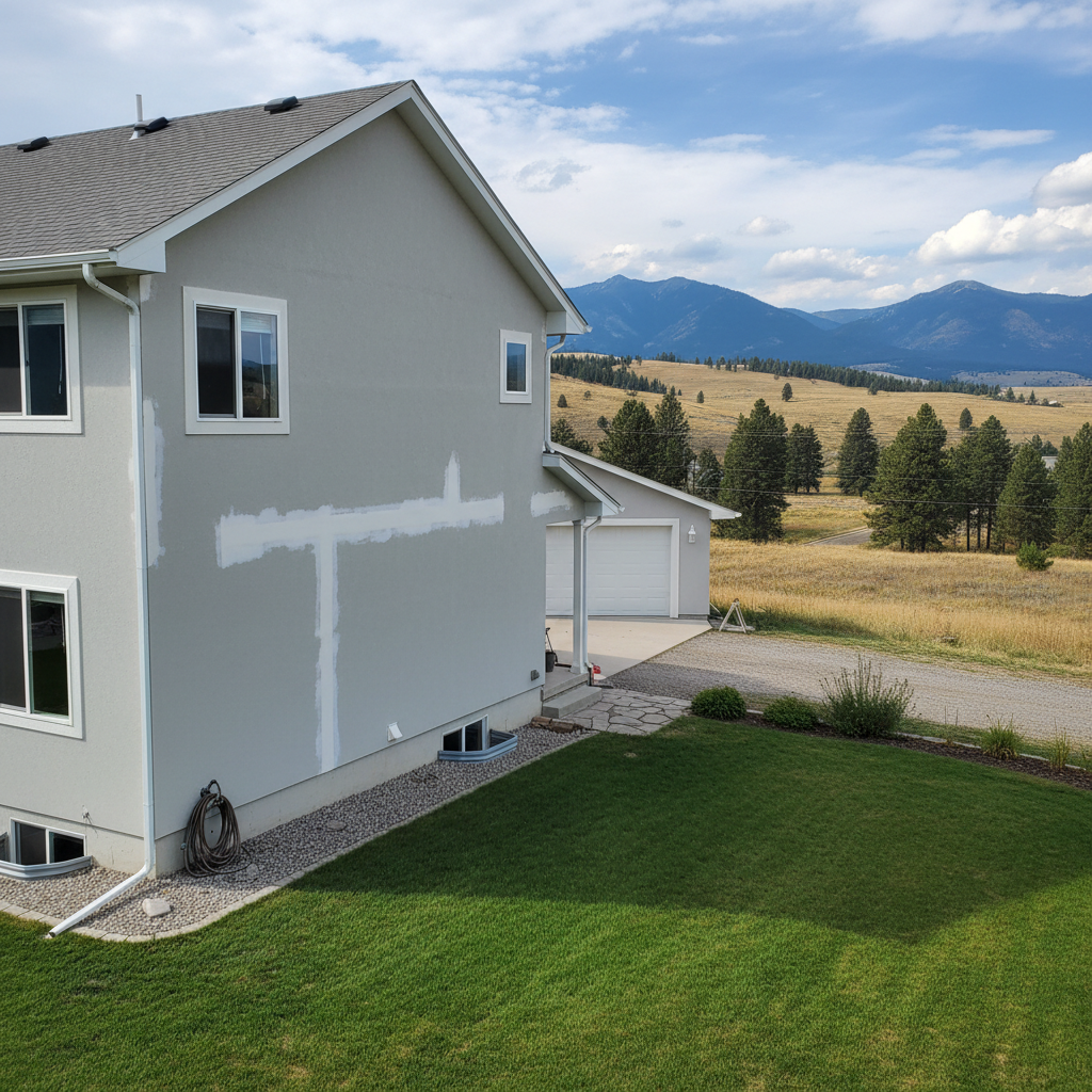 Completed drywall repair and painting work at a residential property in Victor, MT
