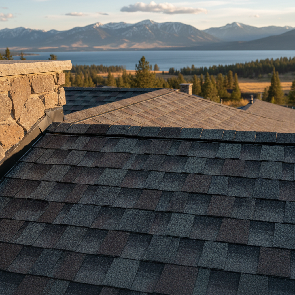 Completed roof repair work at a residential property in Polson, MT