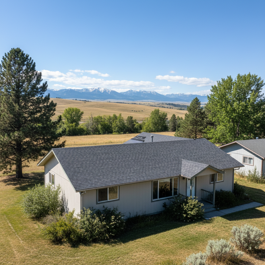 Completed storm damage repair work at a residential property in Polson, MT