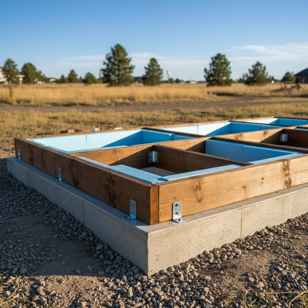Completed shed foundation work work at a residential property in Billings, MT