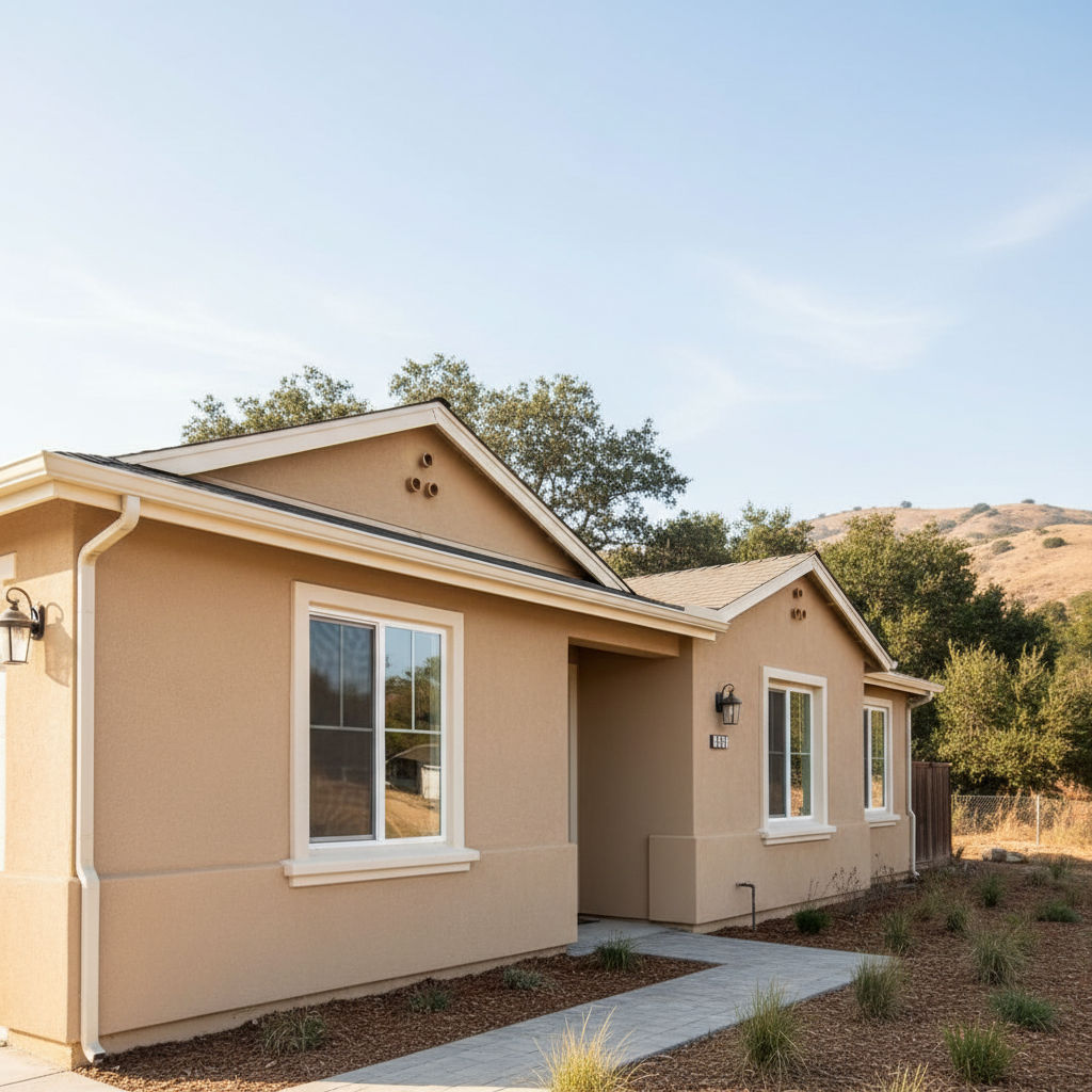 Completed eifs installation work at a residential property in San Jose, CA