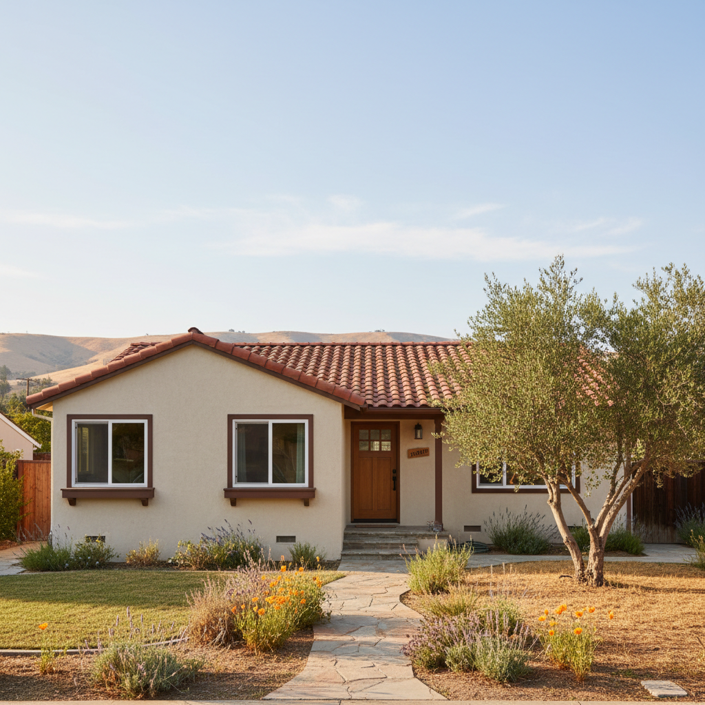 Completed stucco installation work at a residential property in San Jose, CA