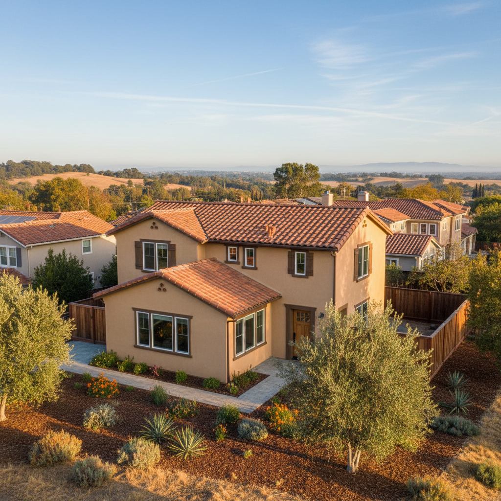 Completed stucco installation work at a residential property in San Leandro, CA