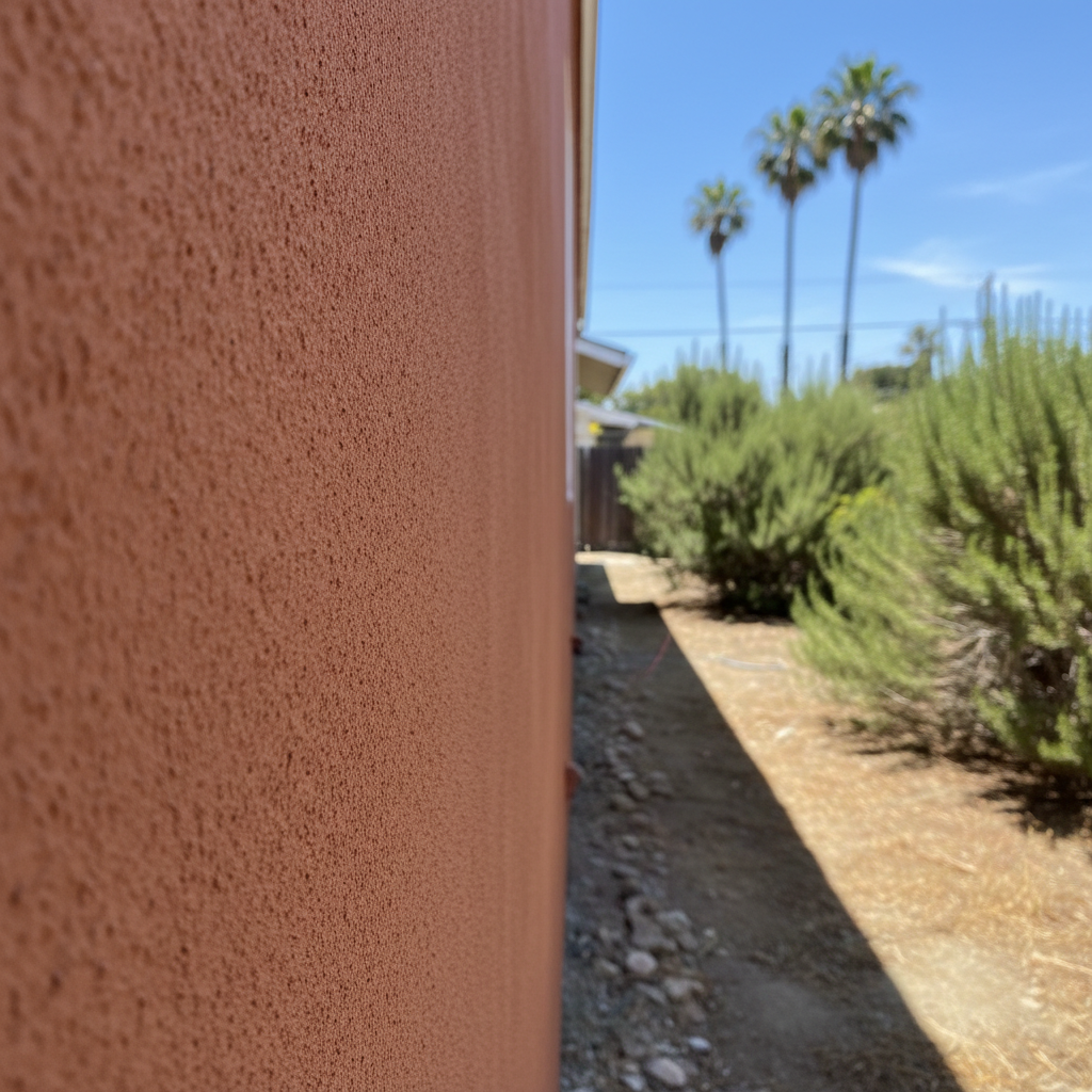 Completed stucco redashing work at a residential property in San Leandro, CA