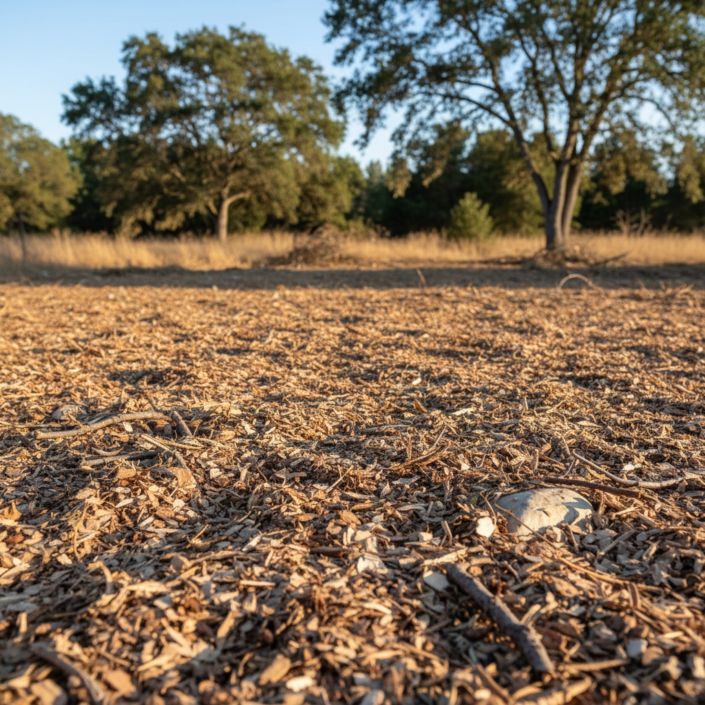 Completed lot clearing work at a residential property in Fairfield, CA