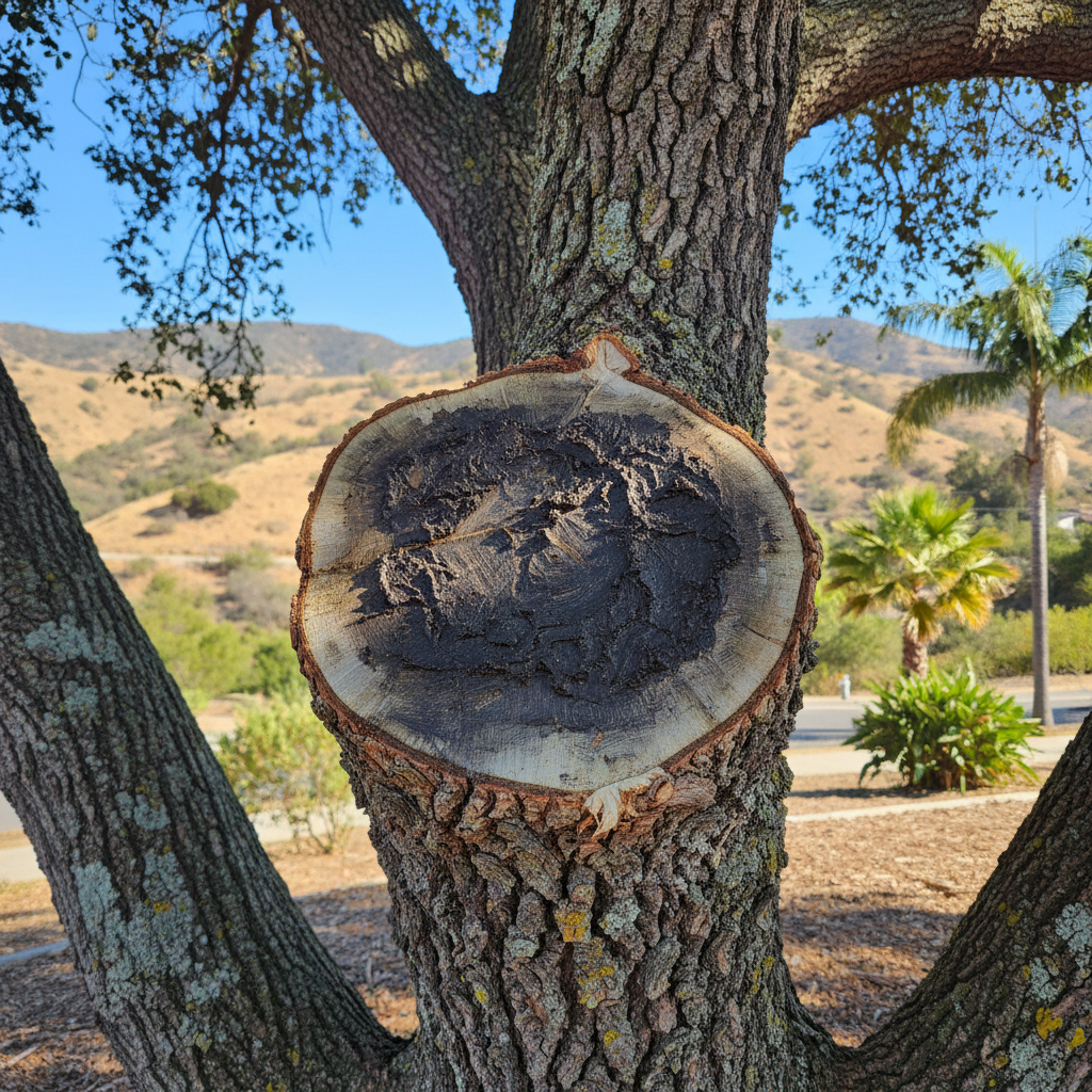 Completed tree health & care work at a residential property in Camarillo, CA