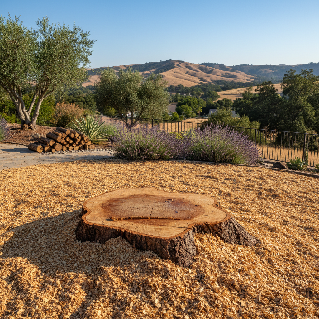 Completed tree removal work at a residential property in Camarillo, CA