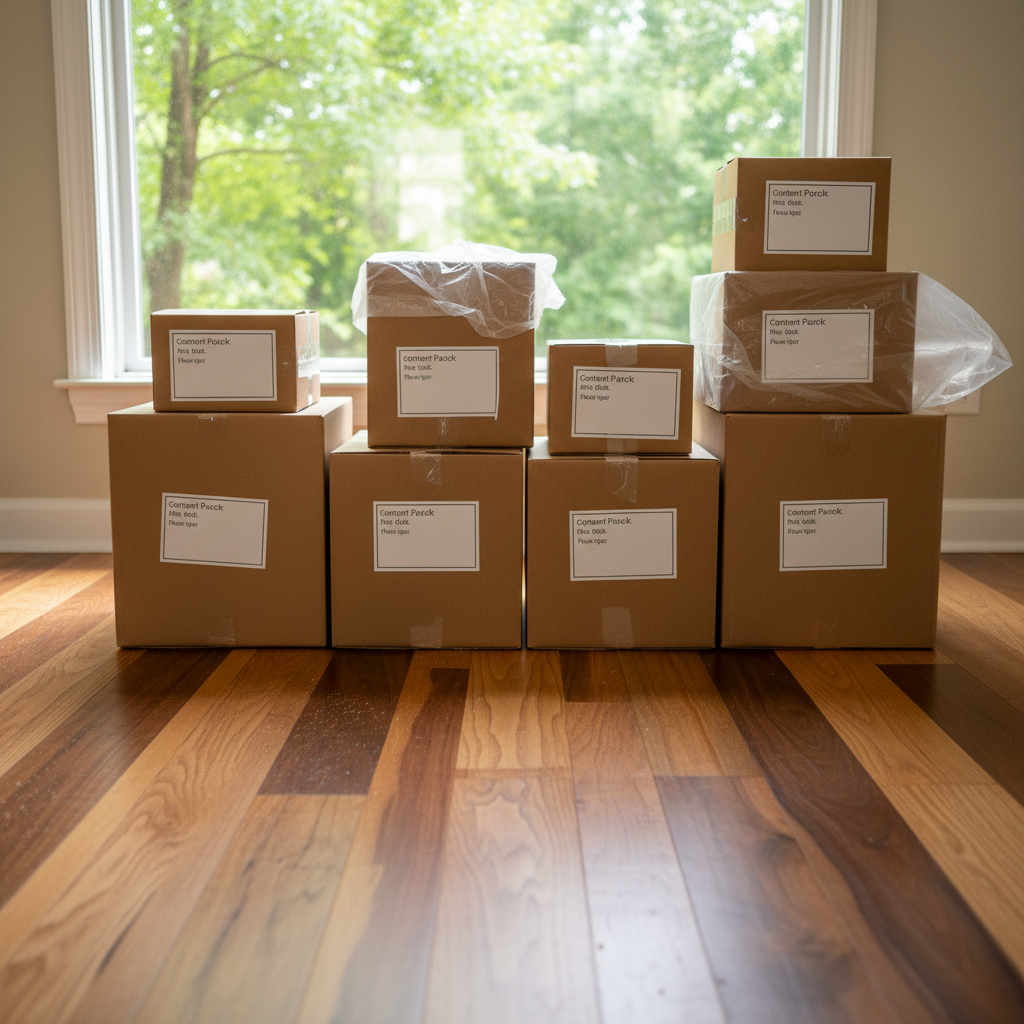 Completed content pack-out and restoration work at a residential property in Lexington, NC