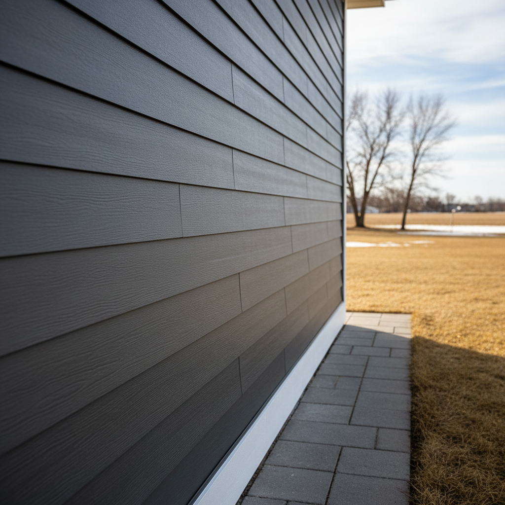 Completed siding replacement work at a residential property in Fargo, ND