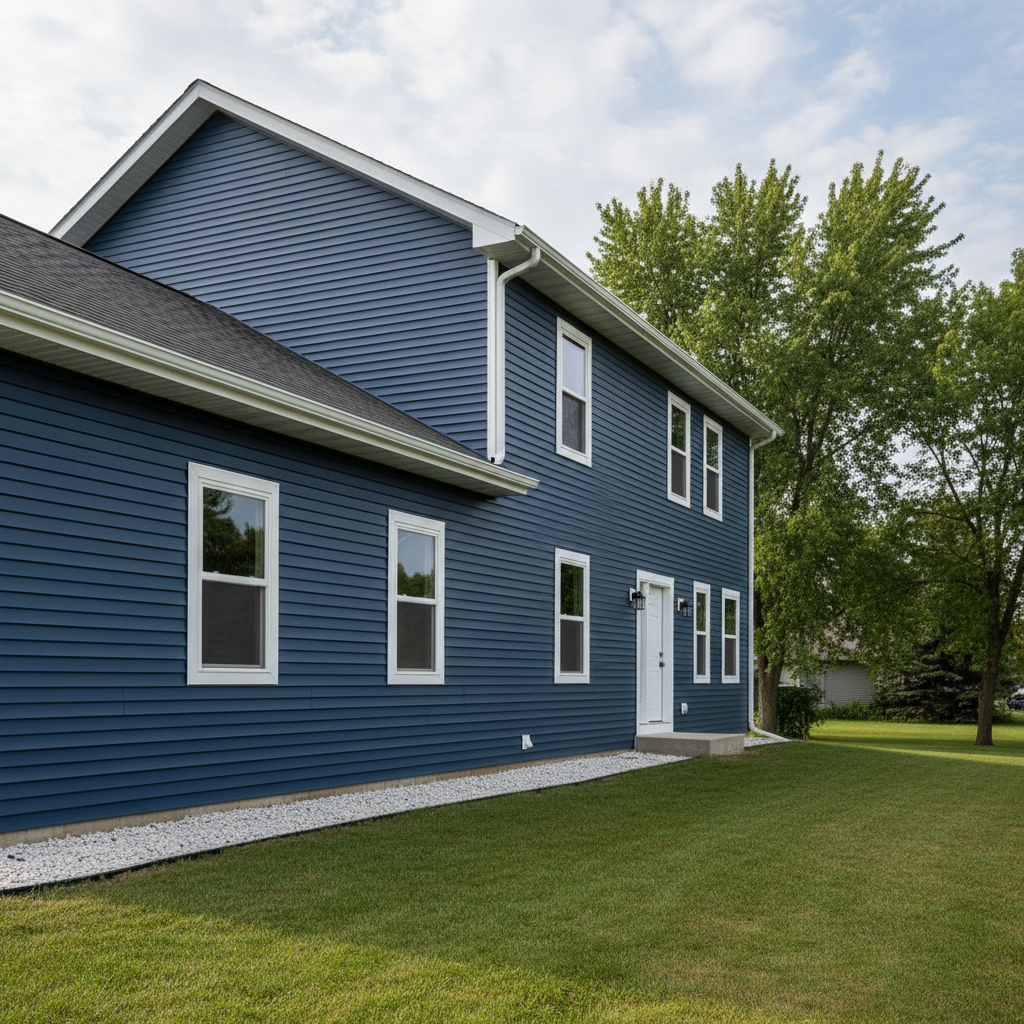 Completed siding removal work at a residential property in Fargo, ND