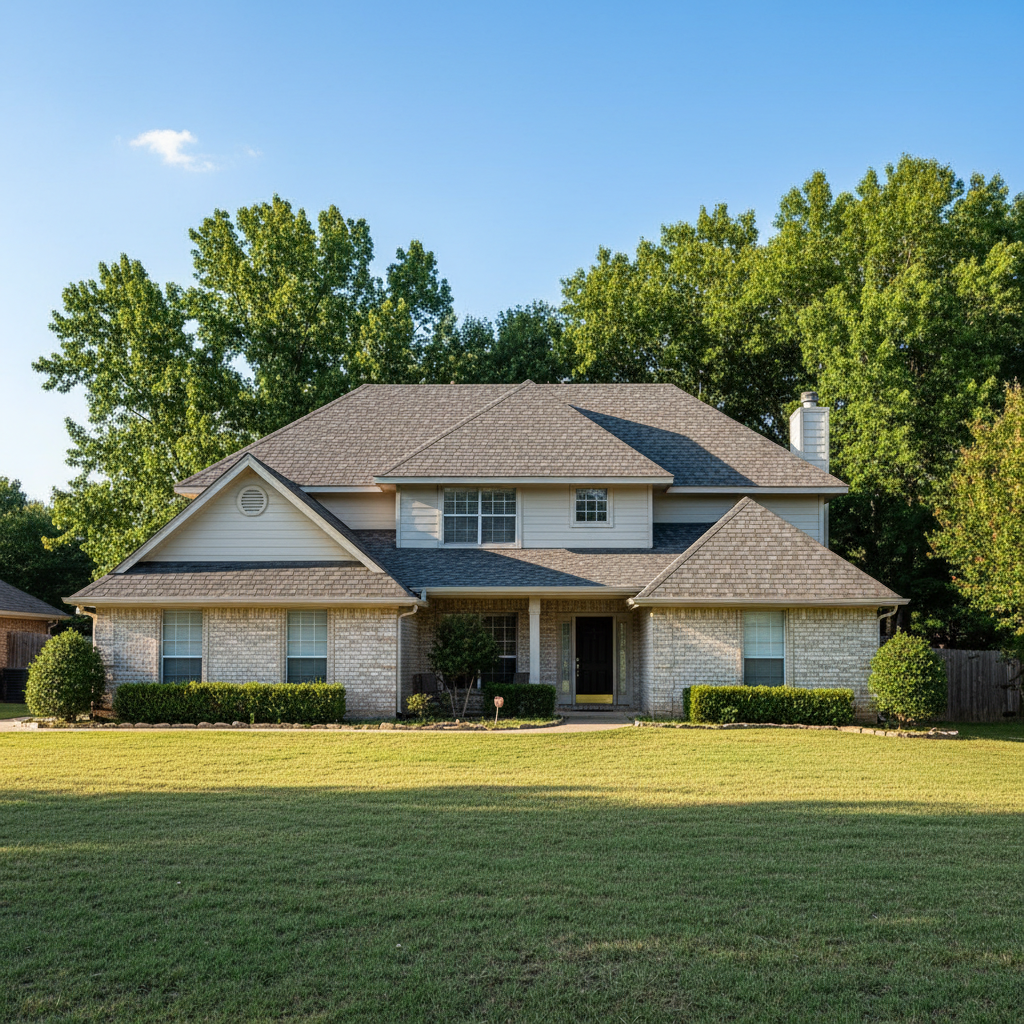 Completed roof inspection work at a residential property in Moore, OK