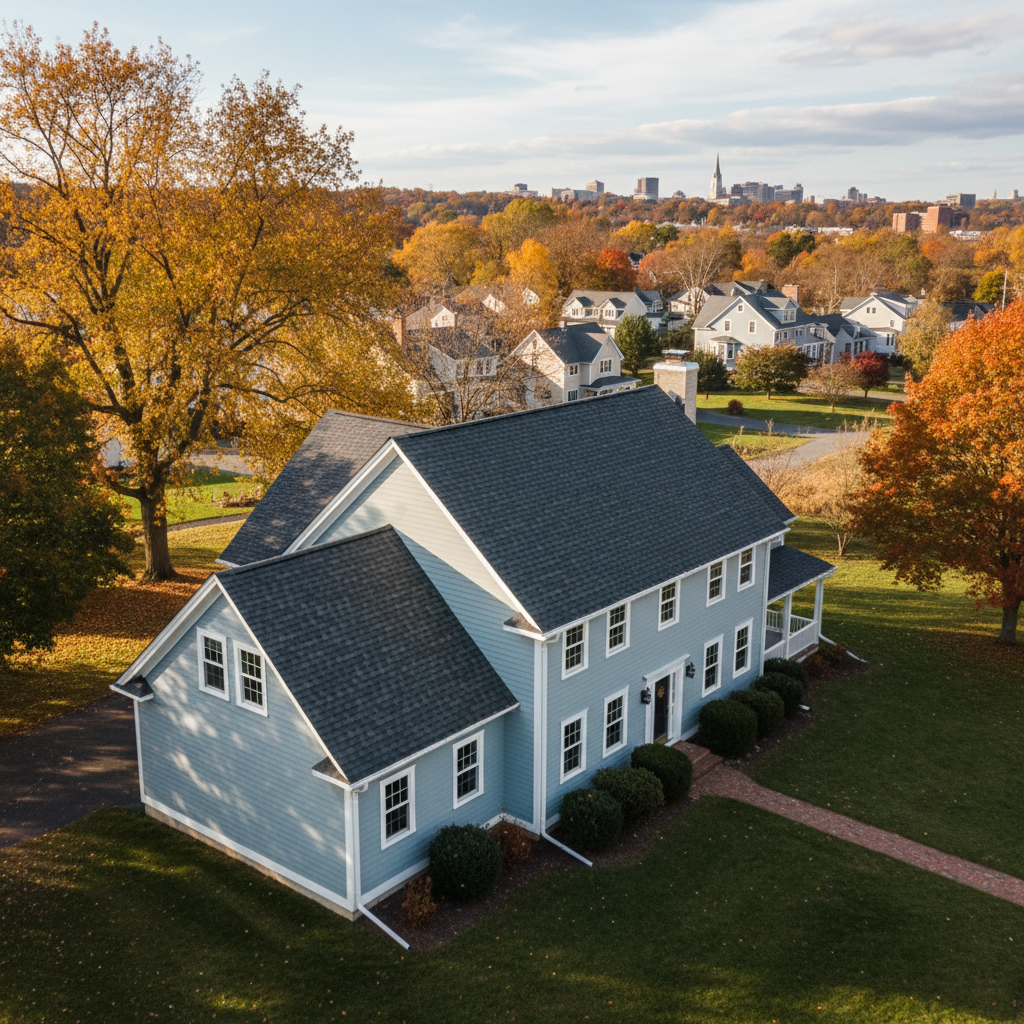 Completed roof inspection work at a residential property in Providence, RI