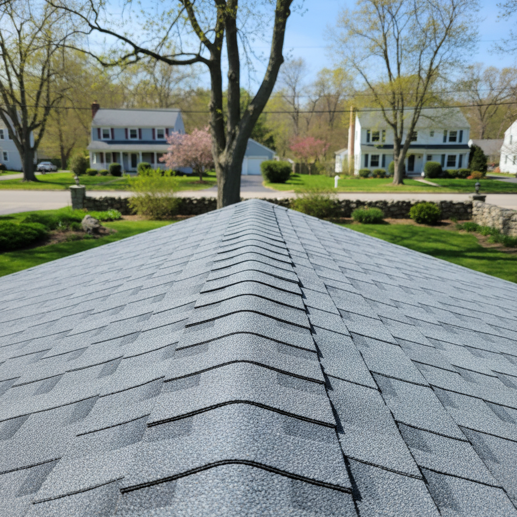 Completed storm damage repair work at a residential property in Barrington, RI