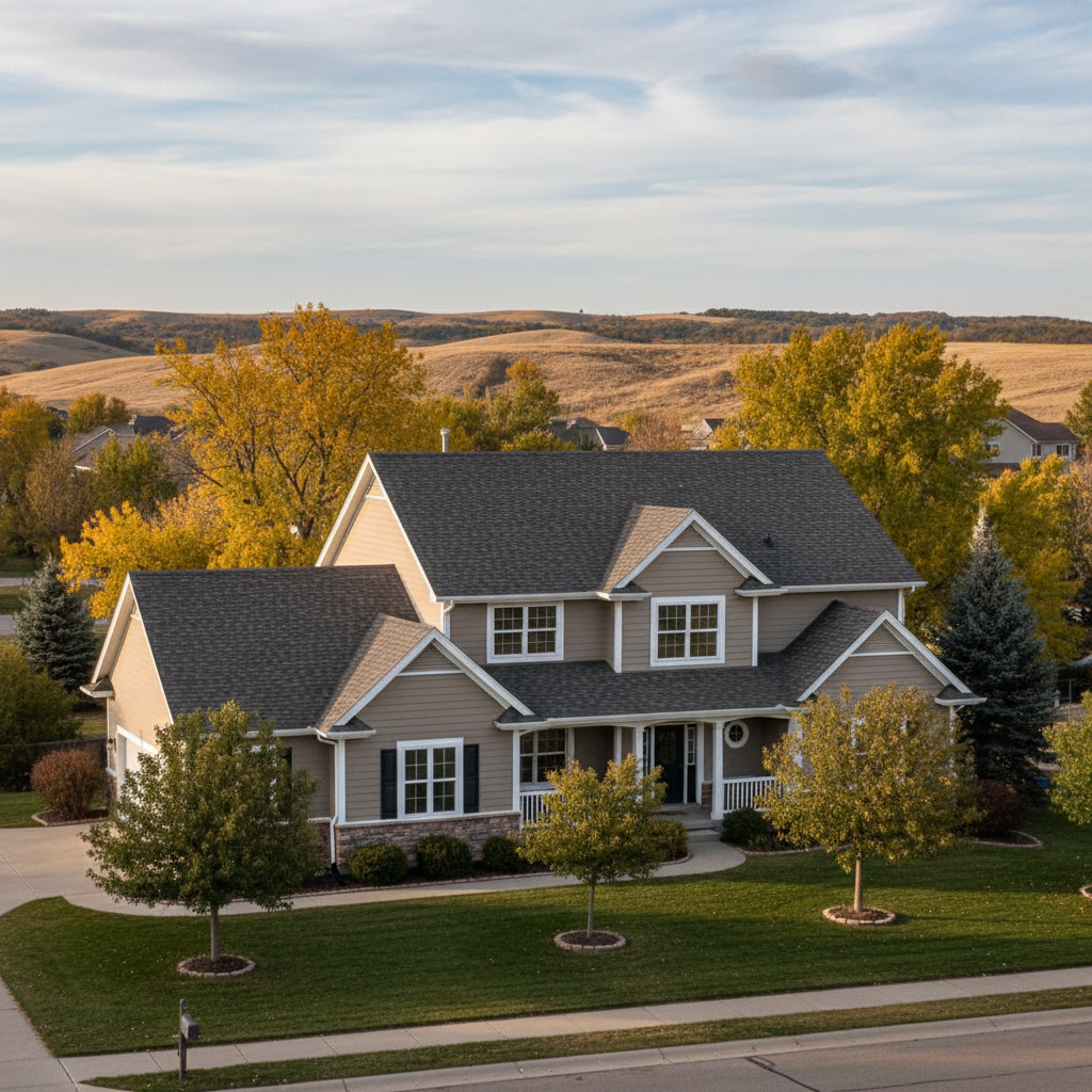 Completed roof inspection work at a residential property in Sioux Falls, SD