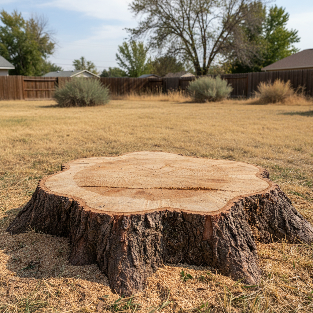 Completed tree removal work at a residential property in Kennewick, WA