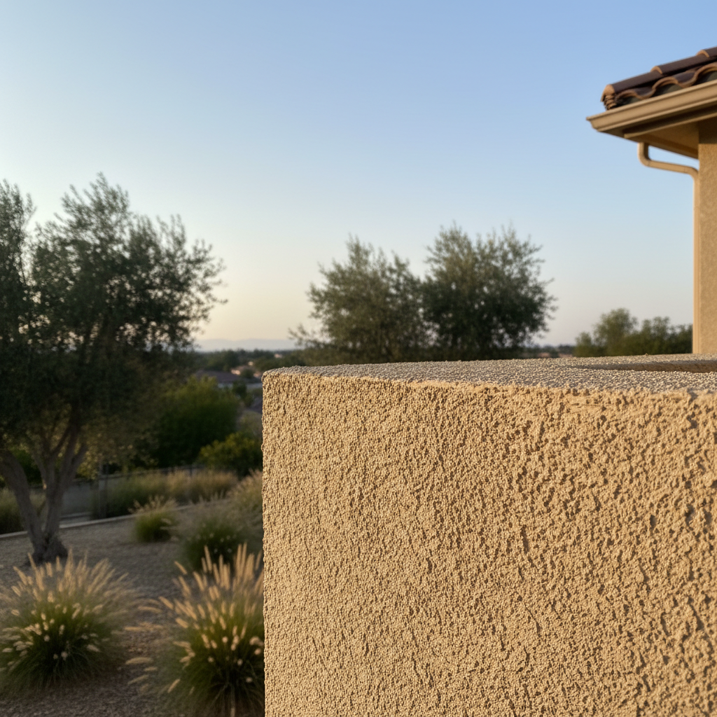 Completed stucco redashing work at a residential property in Ontario, CA