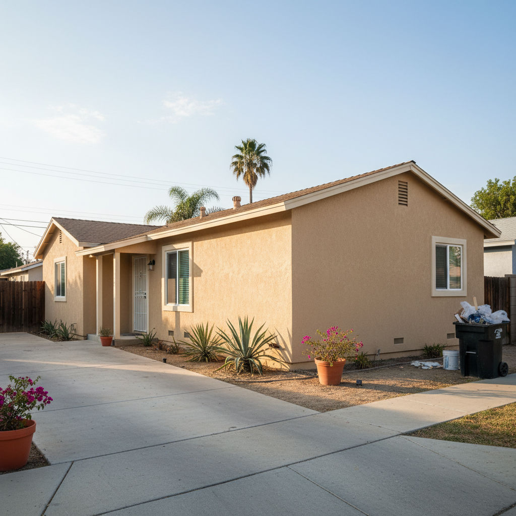 Completed eifs installation work at a residential property in Ontario, CA