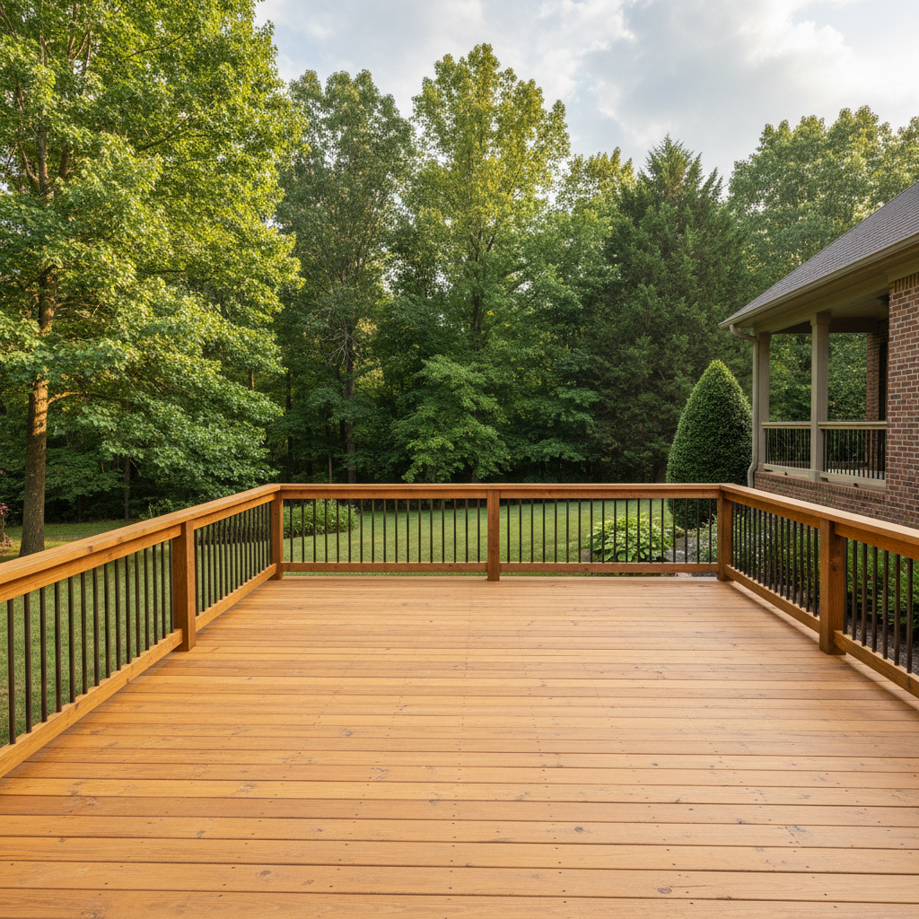Completed deck repair work at a residential property in Knoxville, TN
