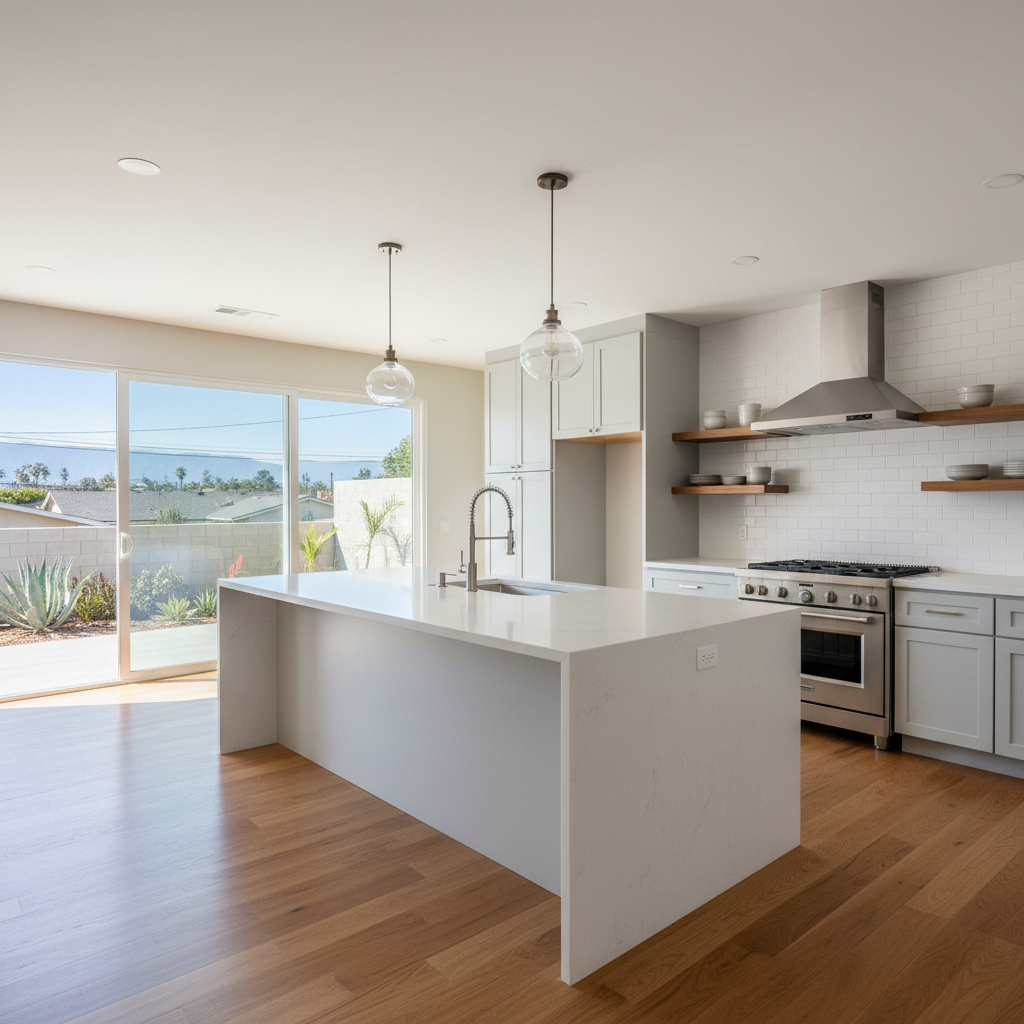 Completed open kitchen conversion work at a residential property in Long Beach, CA