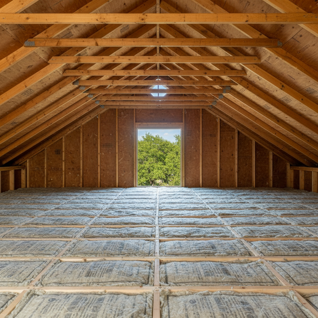 Completed insulation removal work at a residential property in Schertz, TX