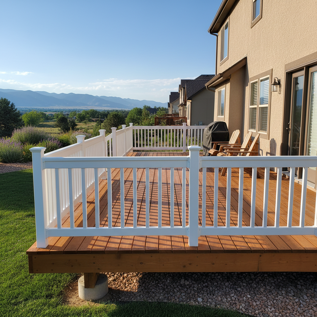 Completed deck painting & staining work at a residential property in Highlands Ranch, CO