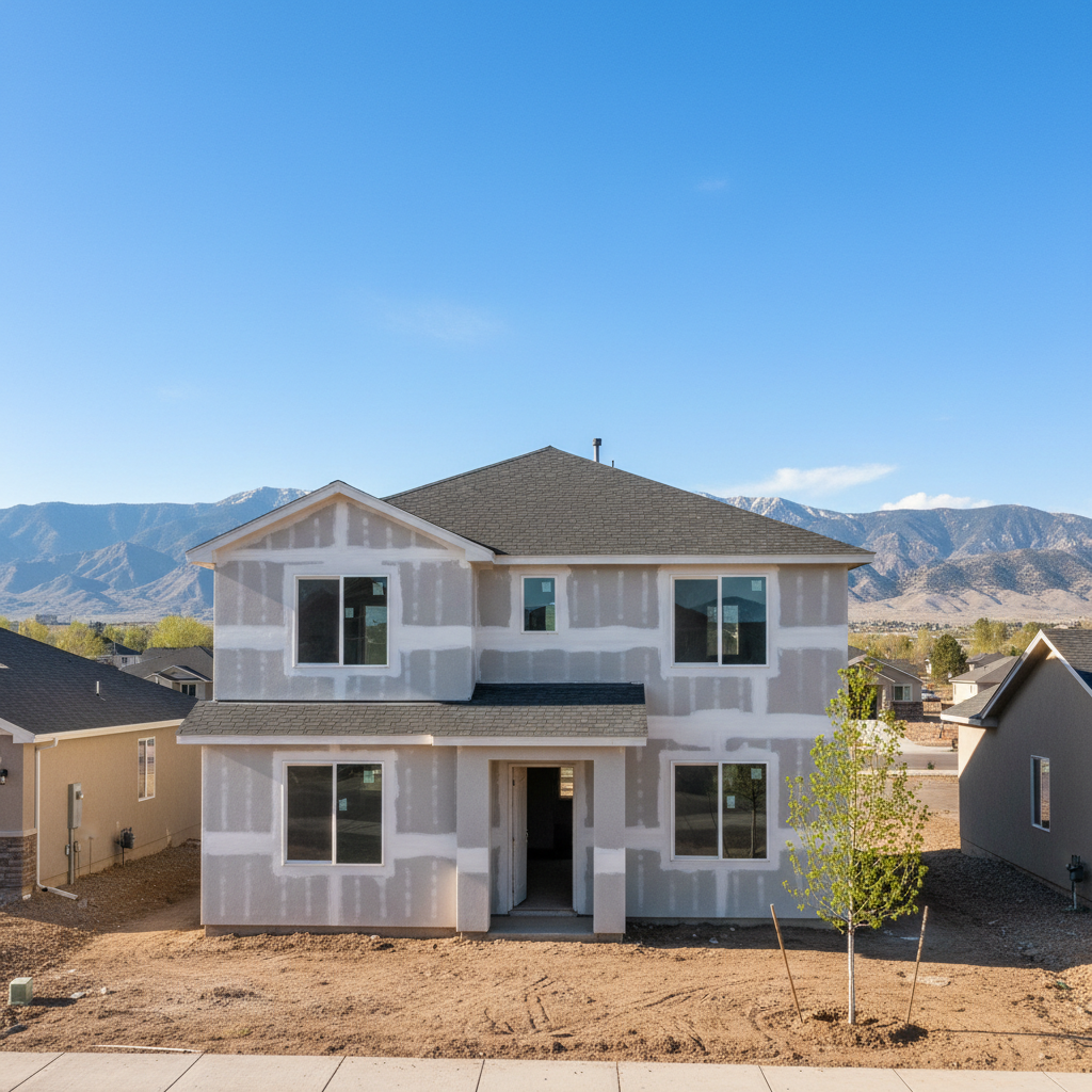 Completed drywall taping and mudding work at a residential property in West Jordan, UT