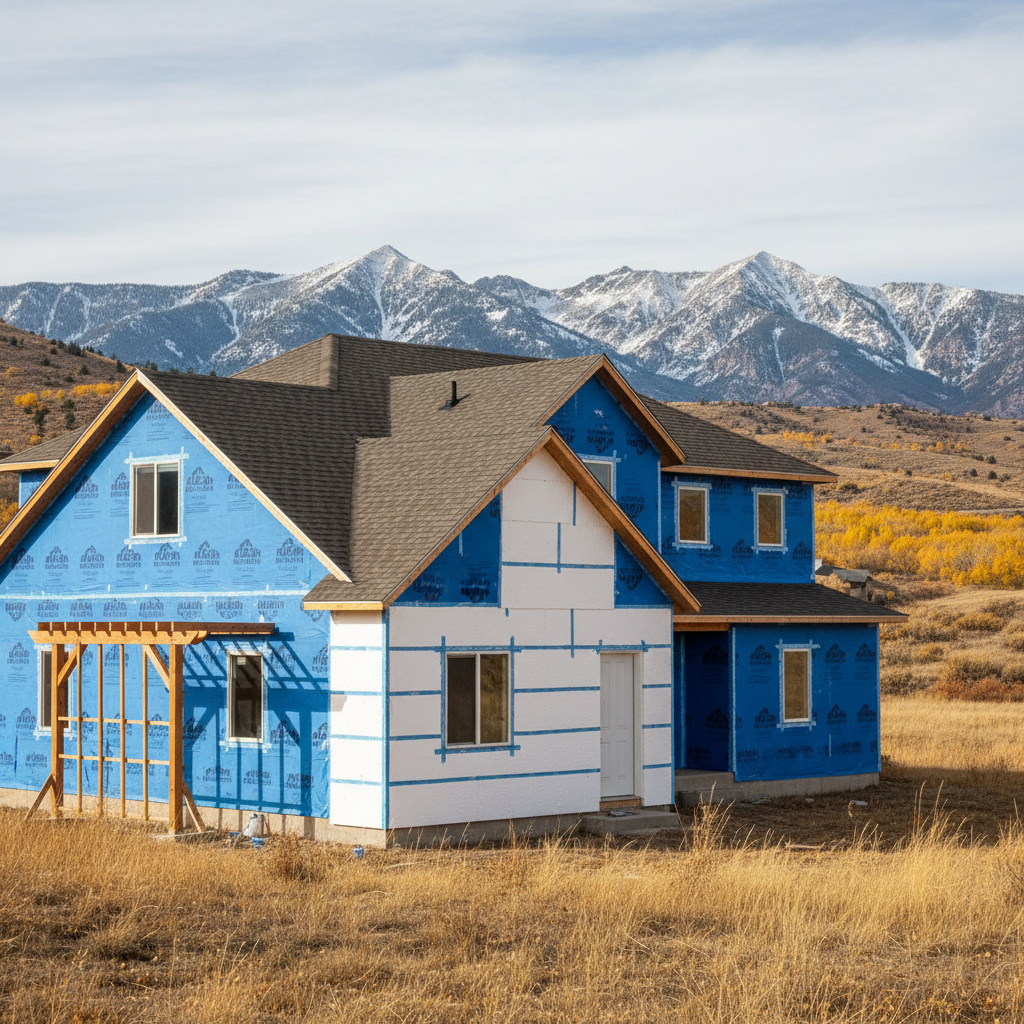 Completed insulation installation work at a residential property in Provo, UT