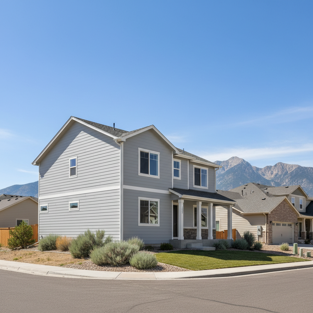 Completed vinyl siding installation work at a residential property in Orem, UT