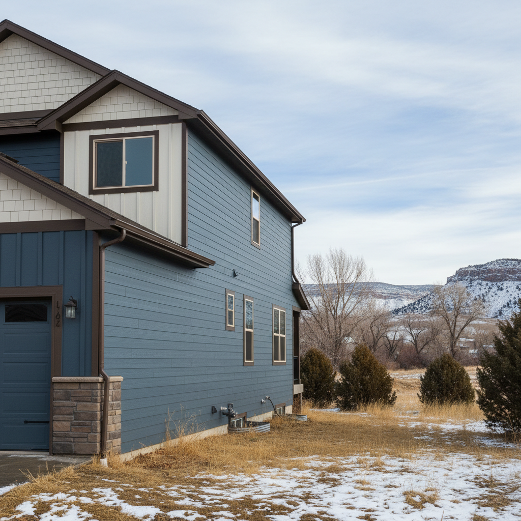 Completed james hardie siding work at a residential property in Orem, UT