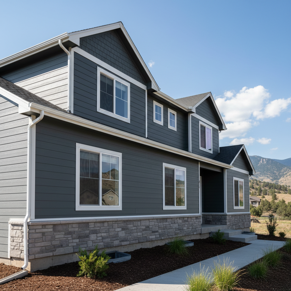 Completed siding replacement work at a residential property in Ogden, UT