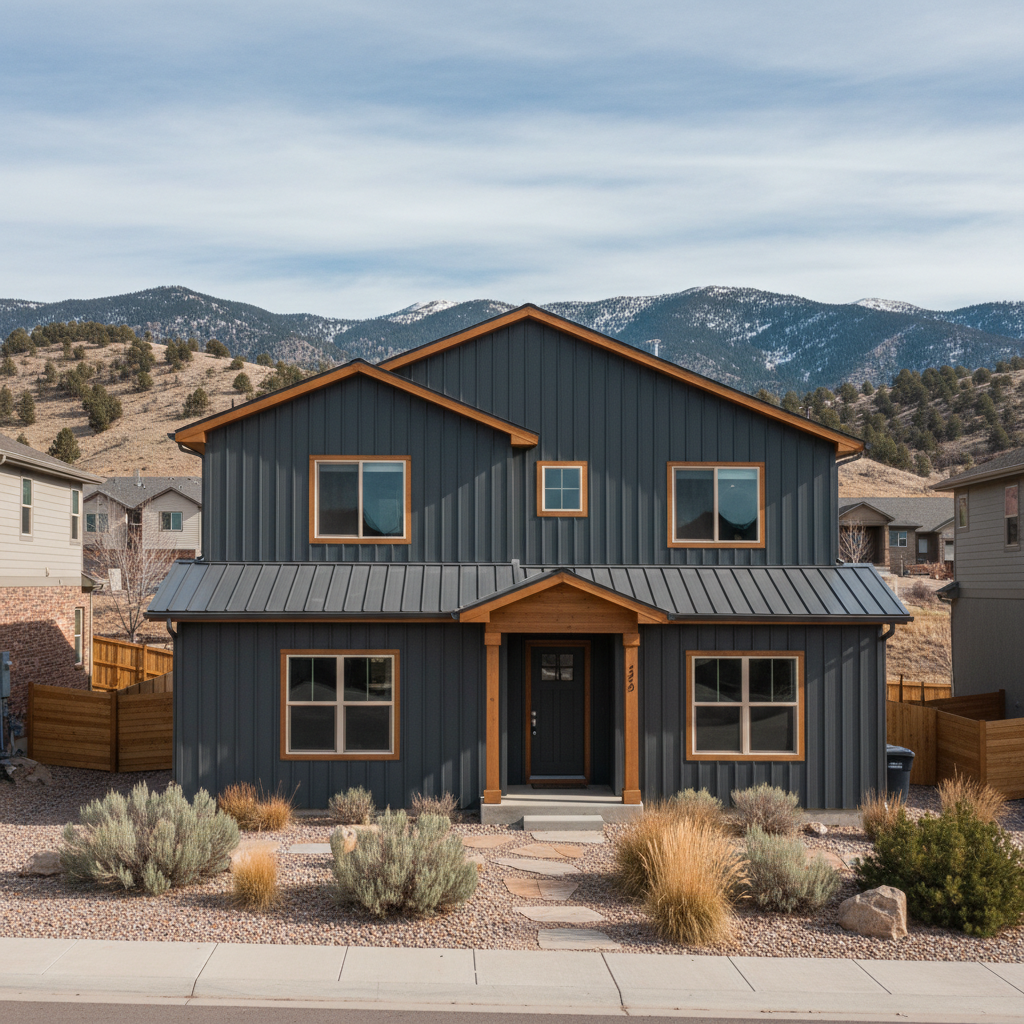 Completed metal siding work at a residential property in Ogden, UT