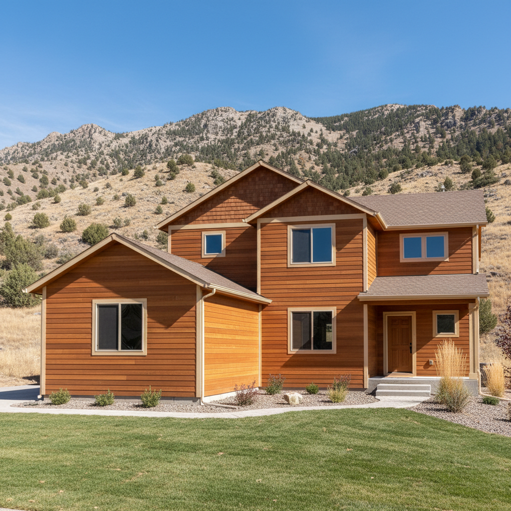 Completed wooden siding work at a residential property in Ogden, UT